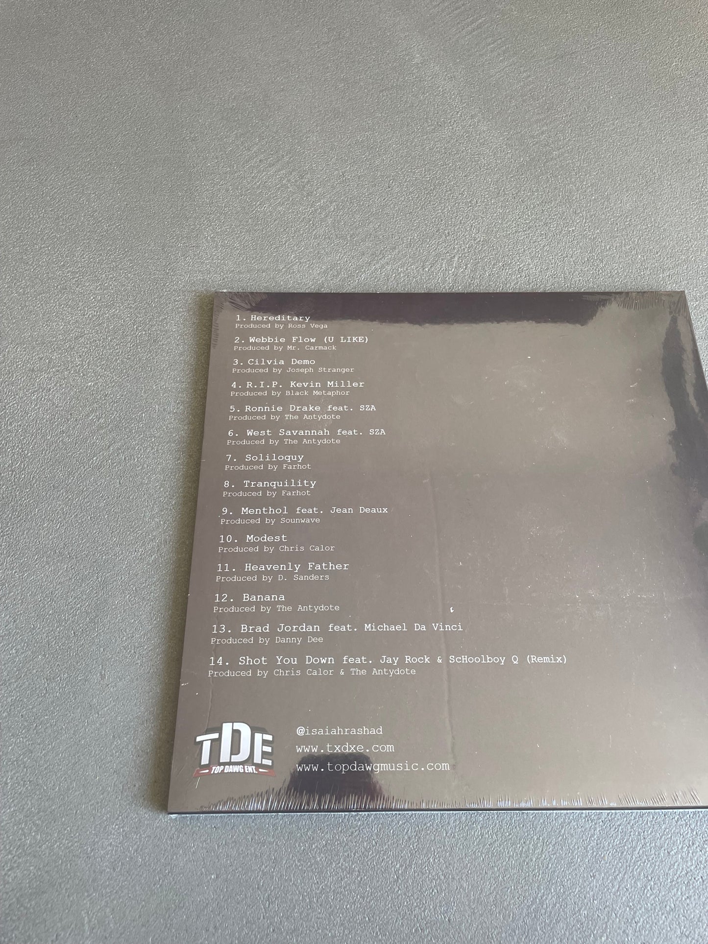 ISAIAH RASHAD CILVIA DEMO VINYL [NEW]