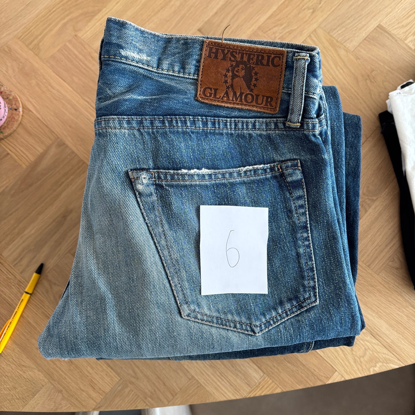 HYSTERIC GLAMOUR STUDDED SELVEDGE DENIM #6 [W30]