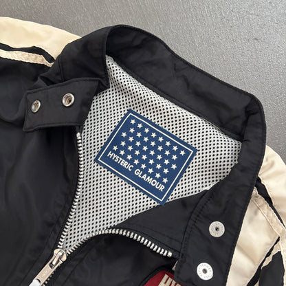 HYSTERIC GLAMOUR PATCH BIKER JACKET [S]