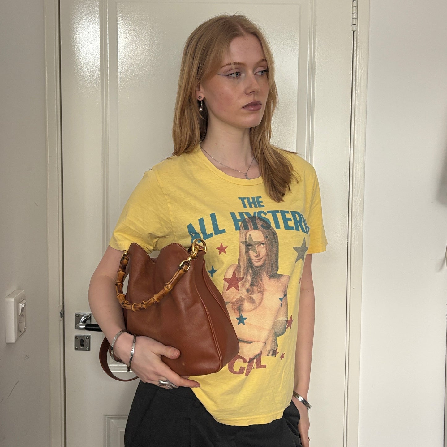 GUCCI BY TOM FORD LEATHER BAG BROWN