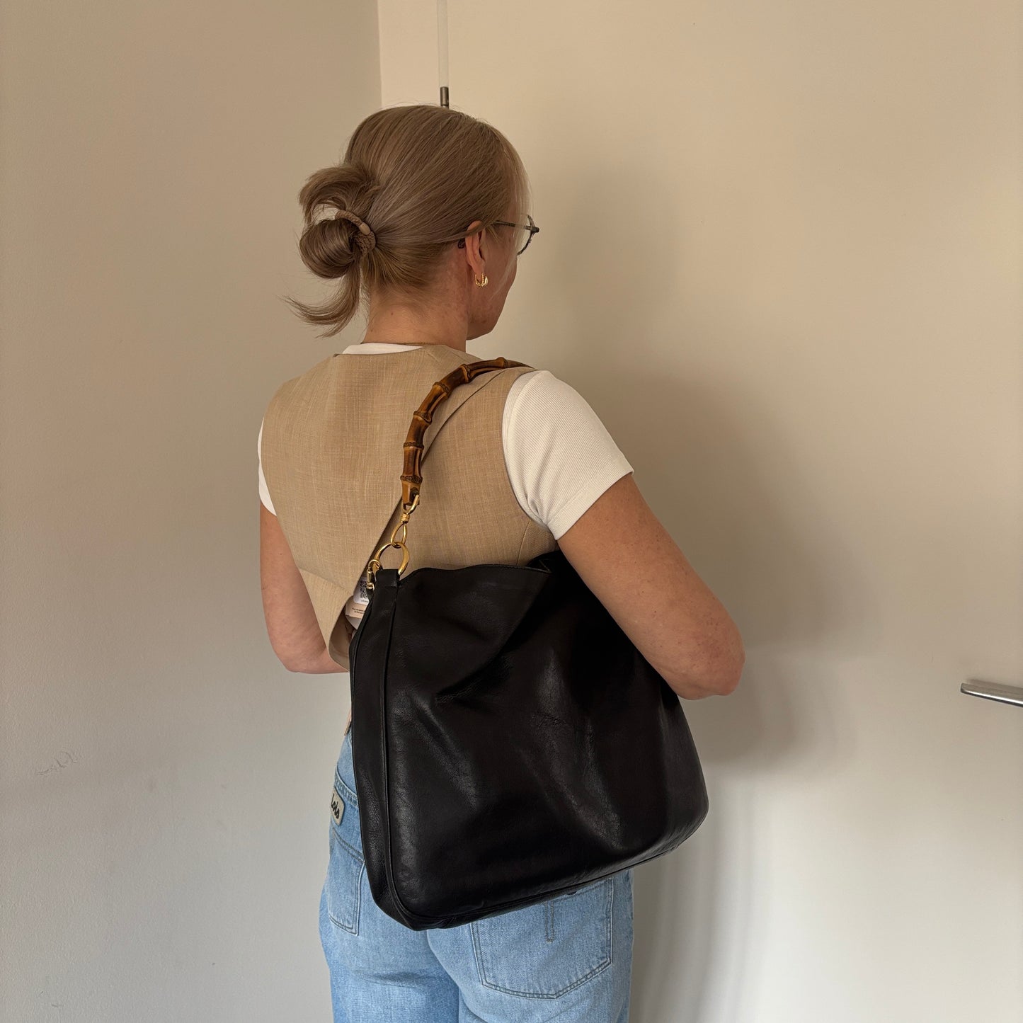 GUCCI BY TOM FORD BAMBOO LEATHER BAG