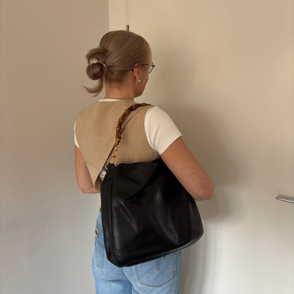 GUCCI BY TOM FORD BAMBOO LEATHER BAG