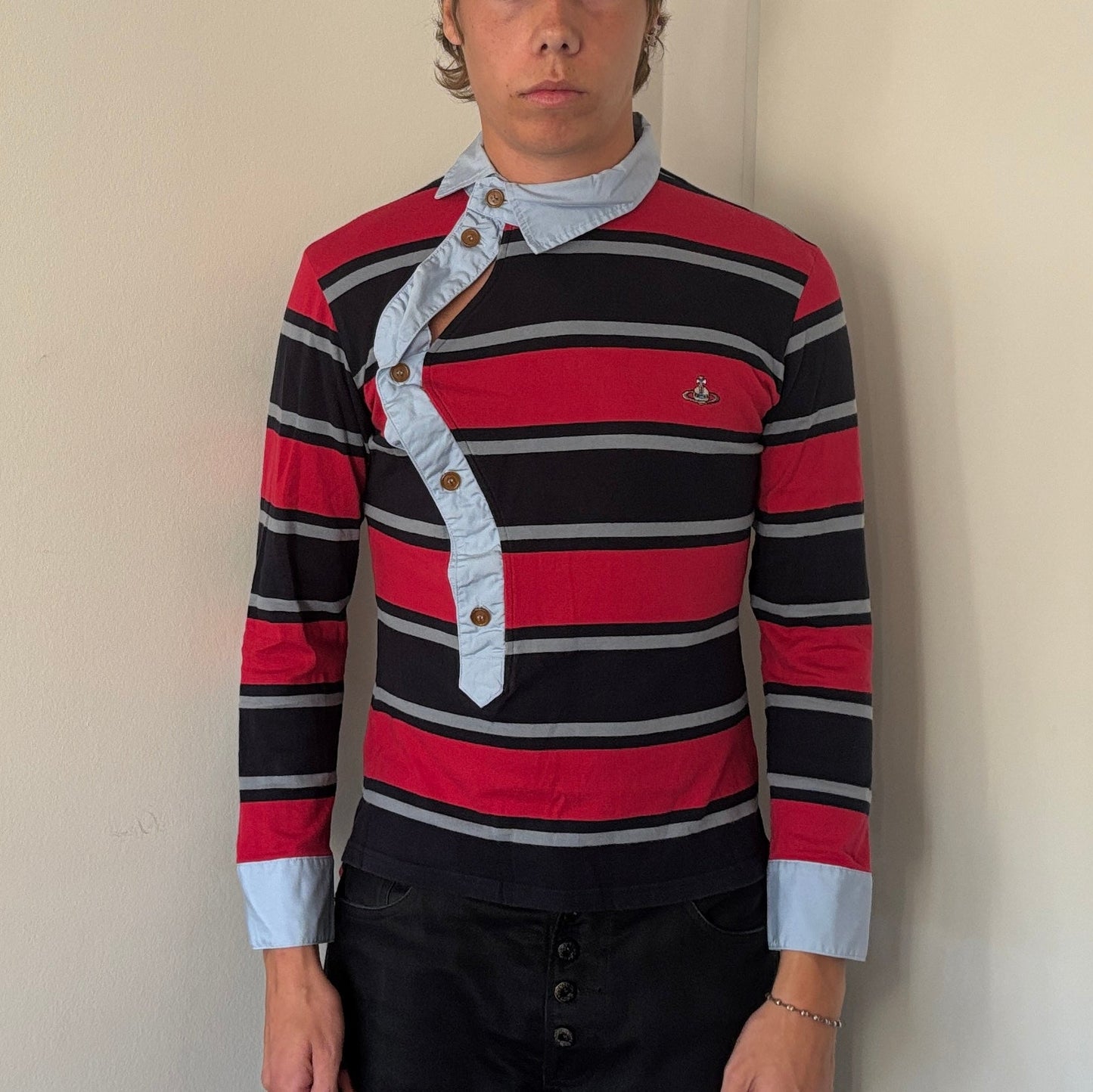 VIVIENNE WESTWOOD ASSYMETRICAL POLO [S]