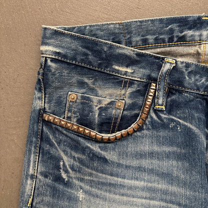 HYSTERIC GLAMOUR STUDDED SELVEDGE DENIM #16 [W34]