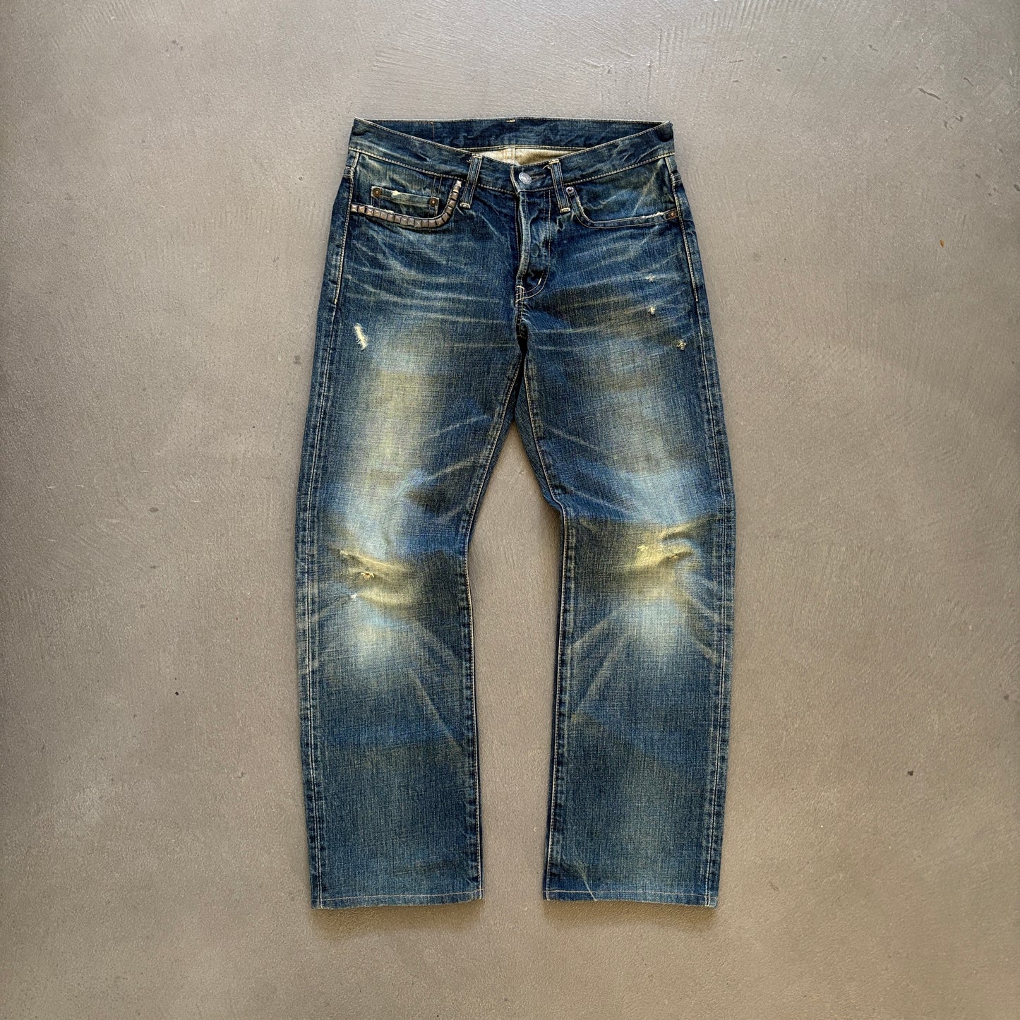 HYSTERIC GLAMOUR STUDDED DENIM INDIGO [W28]