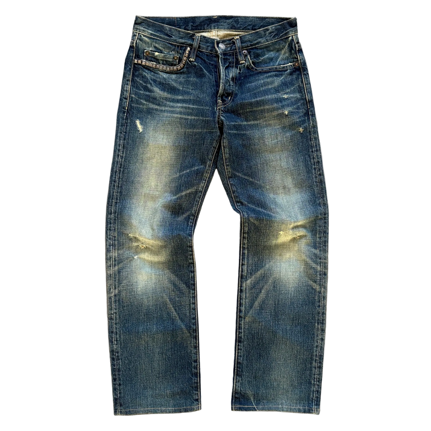 HYSTERIC GLAMOUR STUDDED DENIM INDIGO [W28]