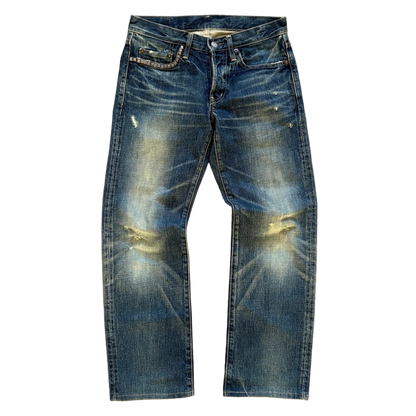 HYSTERIC GLAMOUR STUDDED DENIM INDIGO [W28]