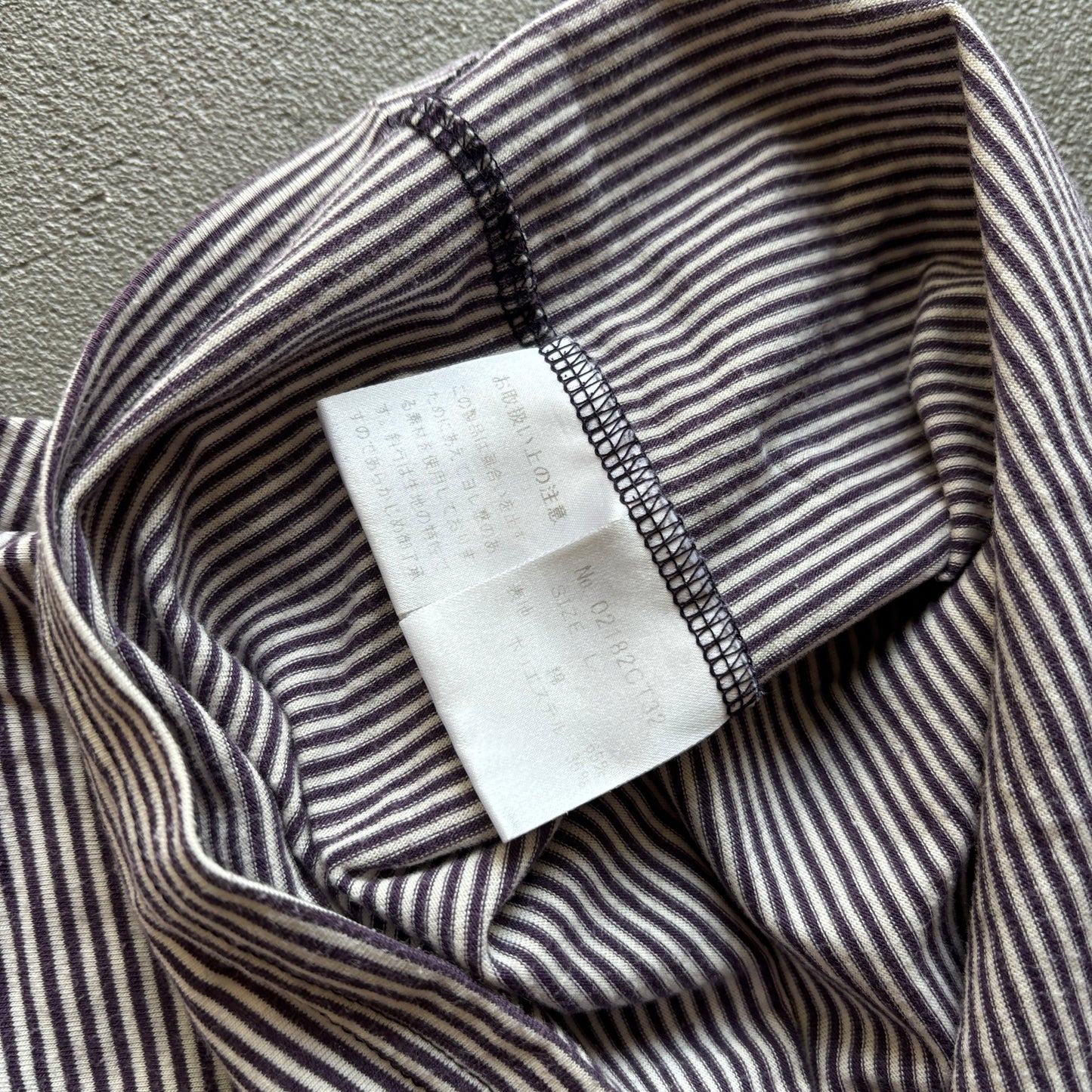 HYSTERIC GLAMOUR STRIPED POCKET TEE [L]