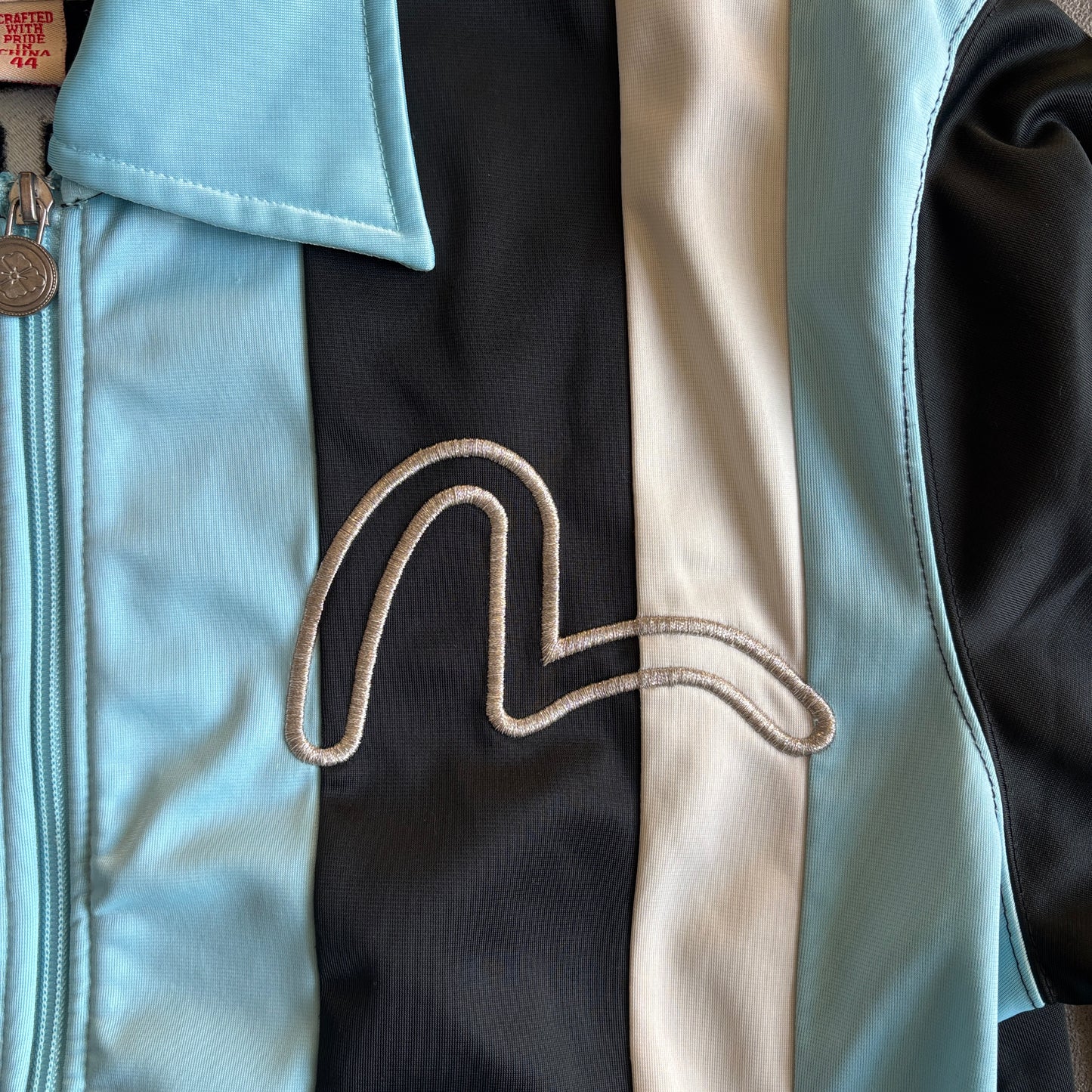 EVISU ATHLETIC ZIP-UP BLUE [XL]