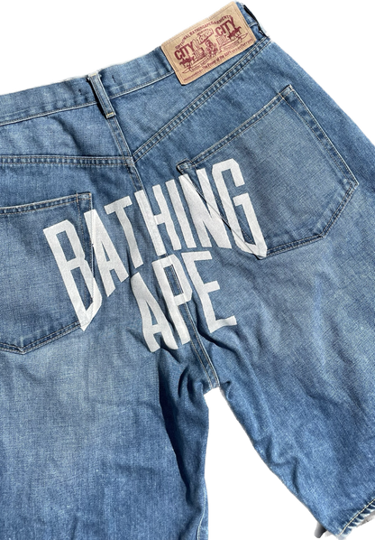 PANTALONI CON LOGO BAPE NYC [W32]