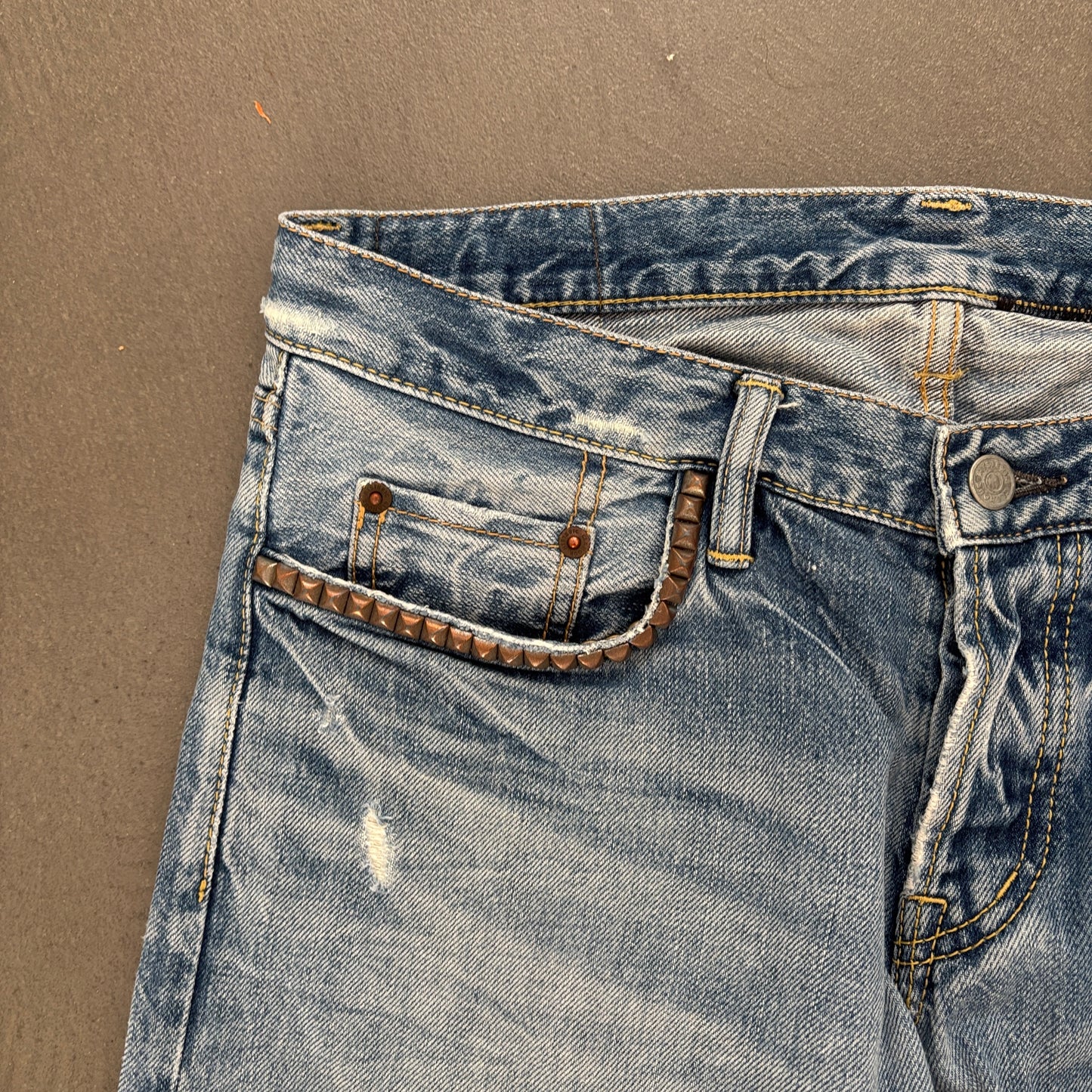HYSTERIC GLAMOUR STUDDED SELVEDGE DENIM #2 [W32]