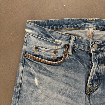 HYSTERIC GLAMOUR STUDDED SELVEDGE DENIM #2 [W32]