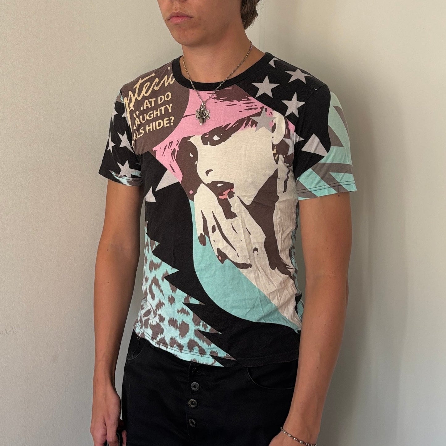 HYSTERIC GLAMOUR ALL OVER PRINT TEE [S]