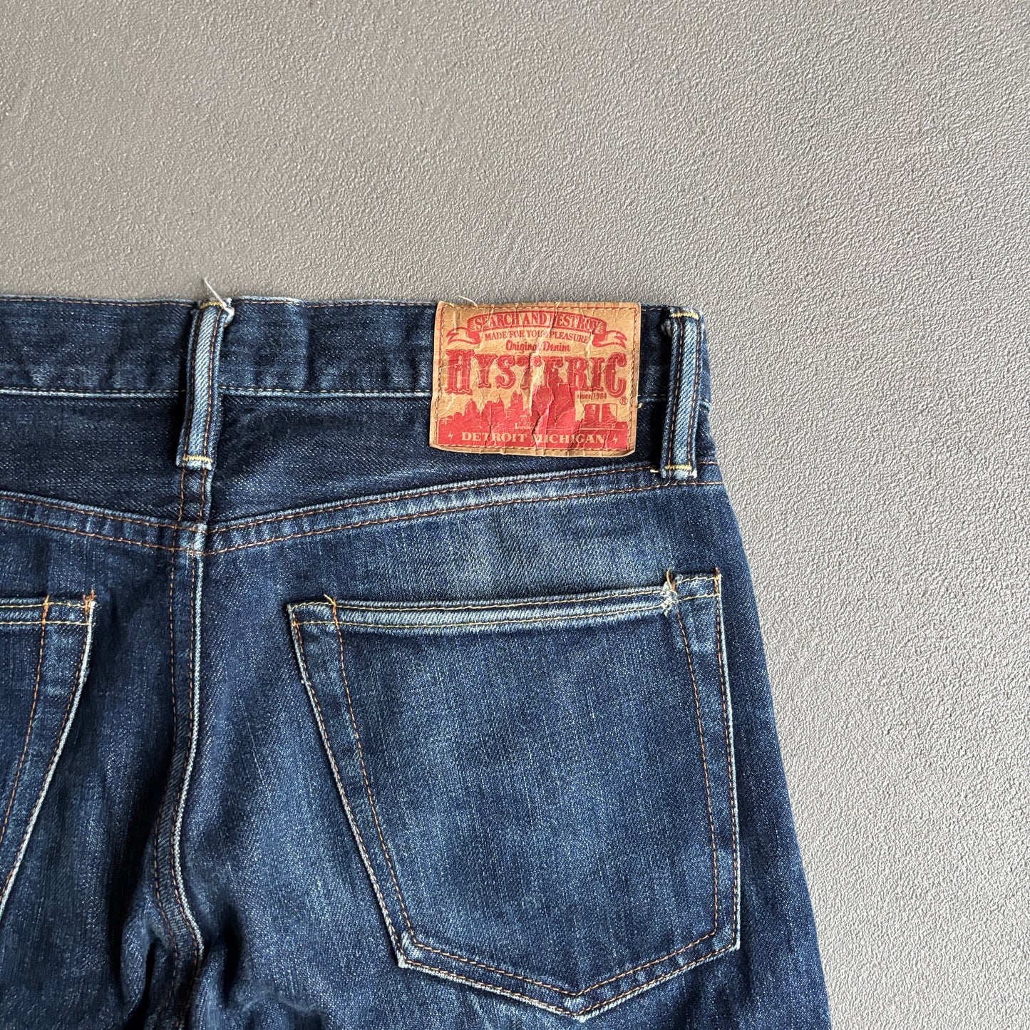 HYSTERIC GLAMOUR STUDDED SELVEDGE DENIM INDIGO [W29]