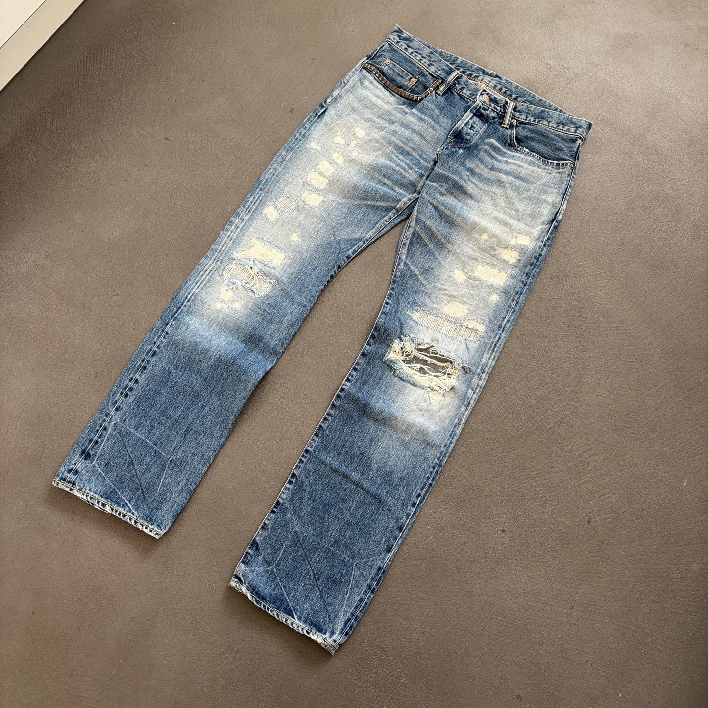 HYSTERIC GLAMOUR STUDDED SELVEDGE DENIM #22 [W32]
