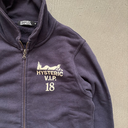 HYSTERIC GLAMOUR VIP ZIP-UP SWEATER [M]