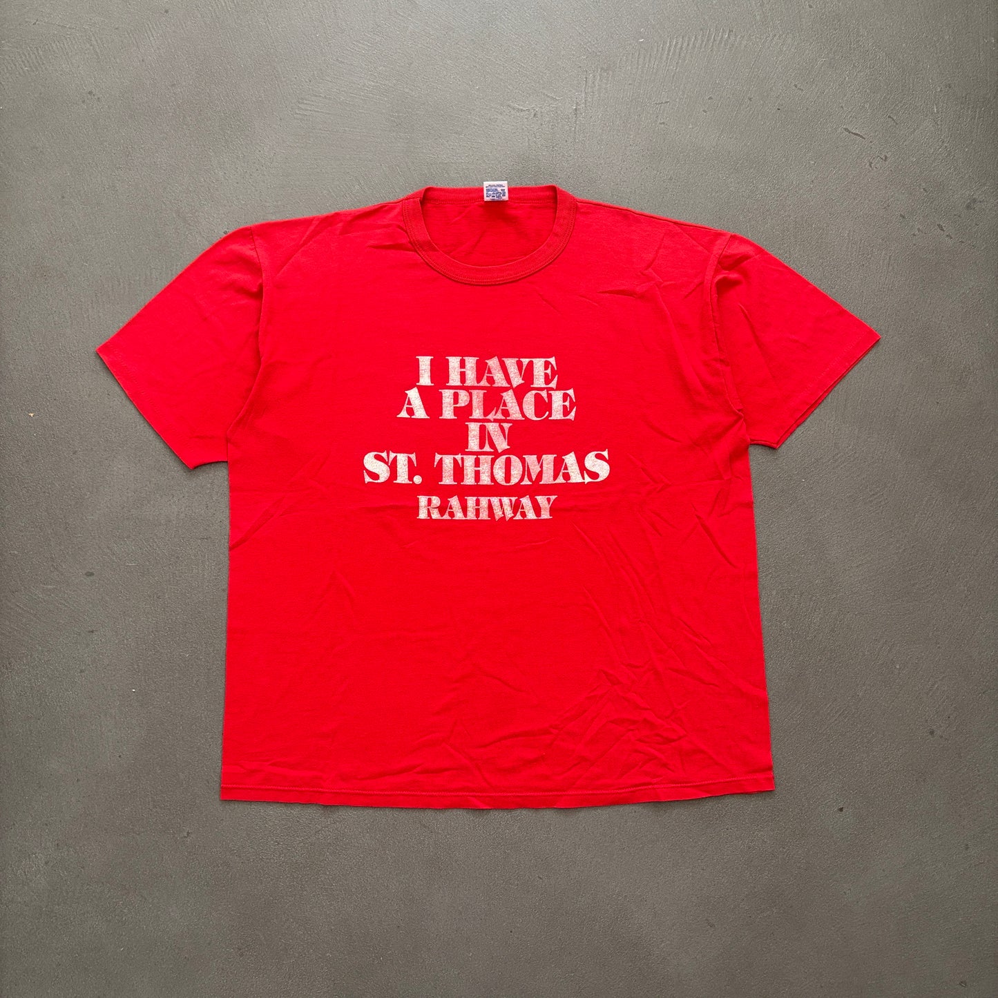 90S ST. THOMAS FADED TEE | RUSSELL ATHLETIC TAG [XL]
