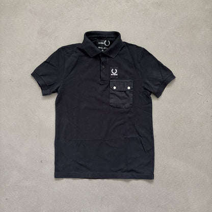 RAF SIMONS X FRED PERRY POCKET POLO BLACK [M]