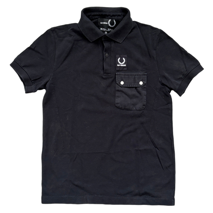 RAF SIMONS X FRED PERRY POCKET POLO BLACK [M]