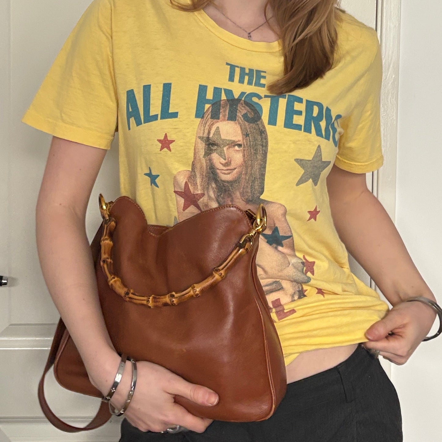 GUCCI BY TOM FORD LEATHER BAG BROWN