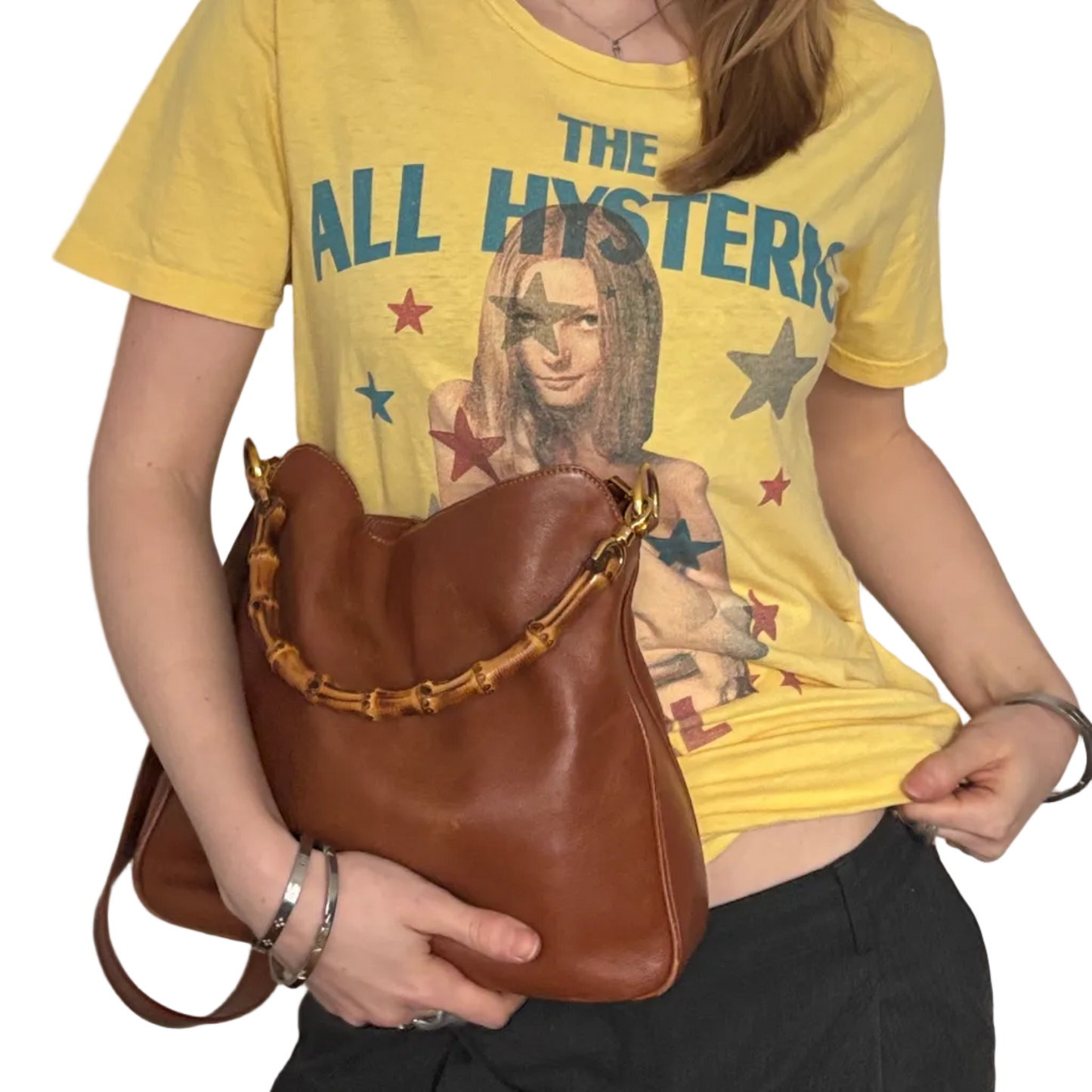 GUCCI BY TOM FORD LEATHER BAG BROWN