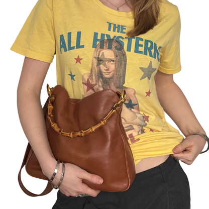 GUCCI BY TOM FORD LEATHER BAG BROWN