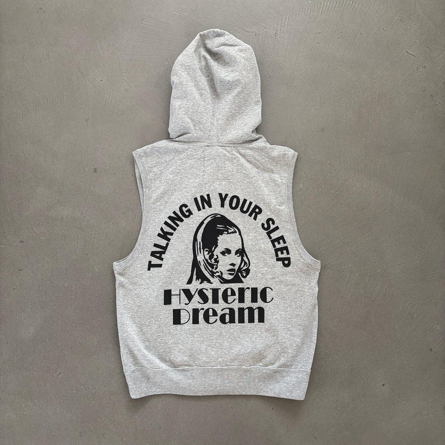 HYSTERIC GLAMOUR SLEEVELESS HOODIE GREY [S]