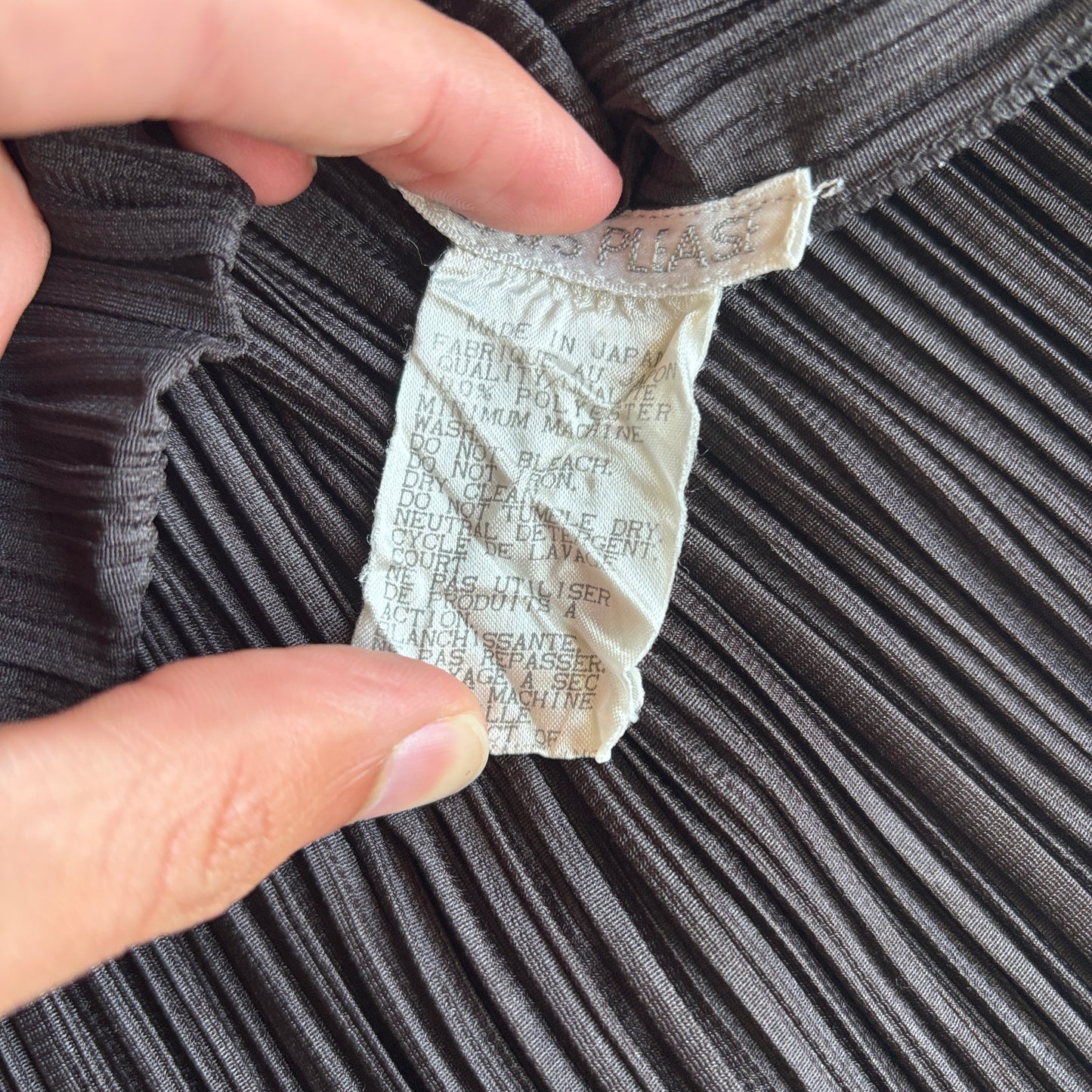 ISSEY MIYAKE PLEATS PLEASE TANKTOP BROWN [L]