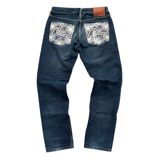EVISU SEAGULL ART JEANS [W30]