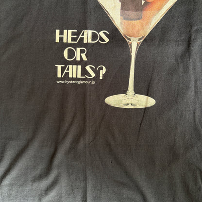 HYSTERIC GLAMOUR PLAYBOY HEADS OR TAILS TEE [M]