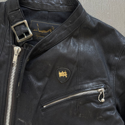 HYSTERIC GLAMOUR ZIP LEATHER JACKET [S]