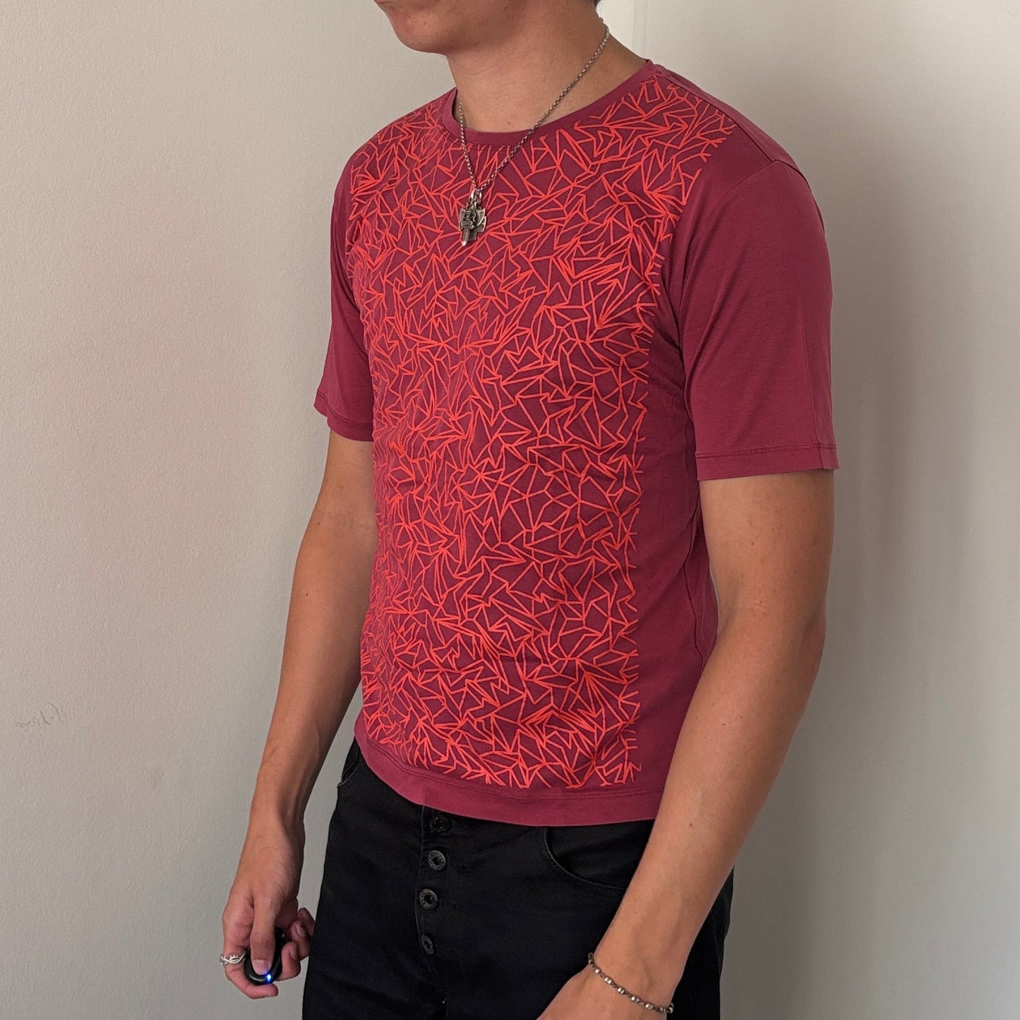 ISSEY MIYAKE PRINT TEE PINK [S]