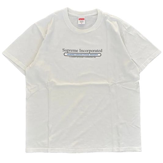 FW19 SUPREME INCORPORATED TEE WHITE [M]