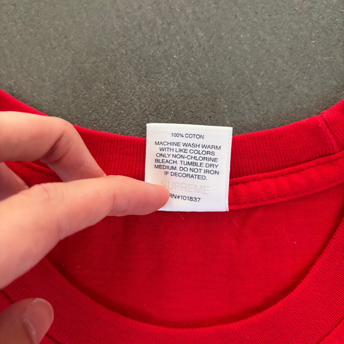 FW19 SUPREME BIBLE TEE RED [M]