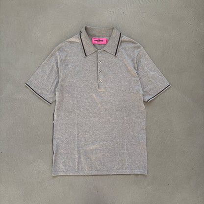 HYSTERIC GLAMOUR WOMAN PRINT POLO GREY [M]