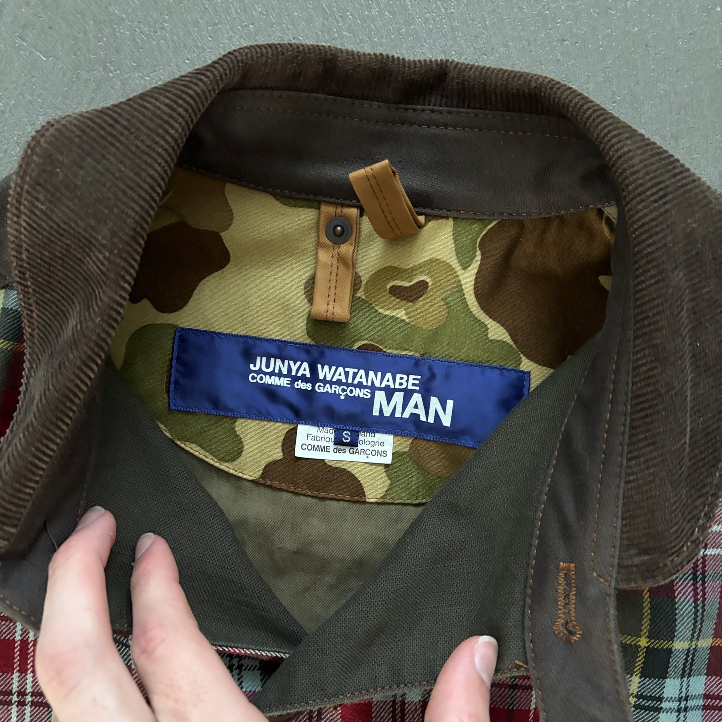 AD2014 JUNYA WATANABE CDG PLAID JACKET [S]