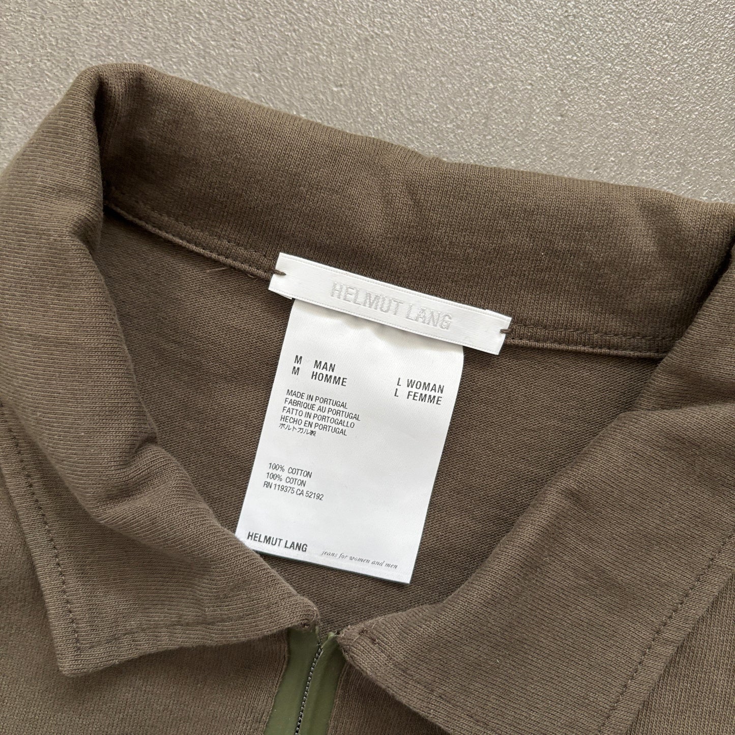 HELMUT LANG POLO OLIVE [M]