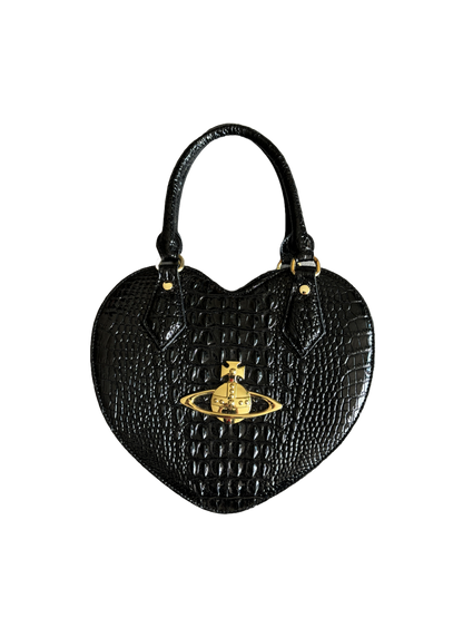 VIVIENNE WESTWOOD HEART BAG BLACK