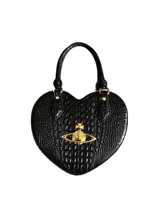 VIVIENNE WESTWOOD HEART BAG BLACK