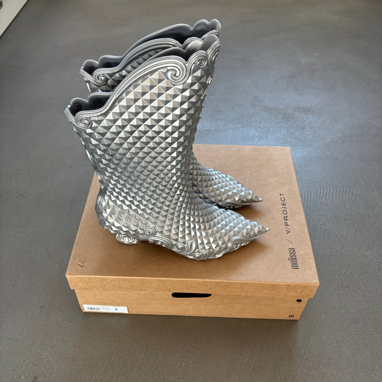 Y/PROJECT MELISSA METALLIC BOOTS [NEW]