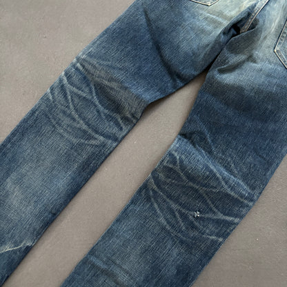 HYSTERIC GLAMOUR STUDDED DENIM CRAZY FADE [W30]