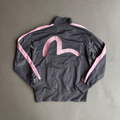 EVISU SEAGULL TRACKJACKET GREY PINK [L]