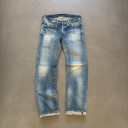 HYSTERIC GLAMOUR SPELLOUT STUDDED DENIM [W30]