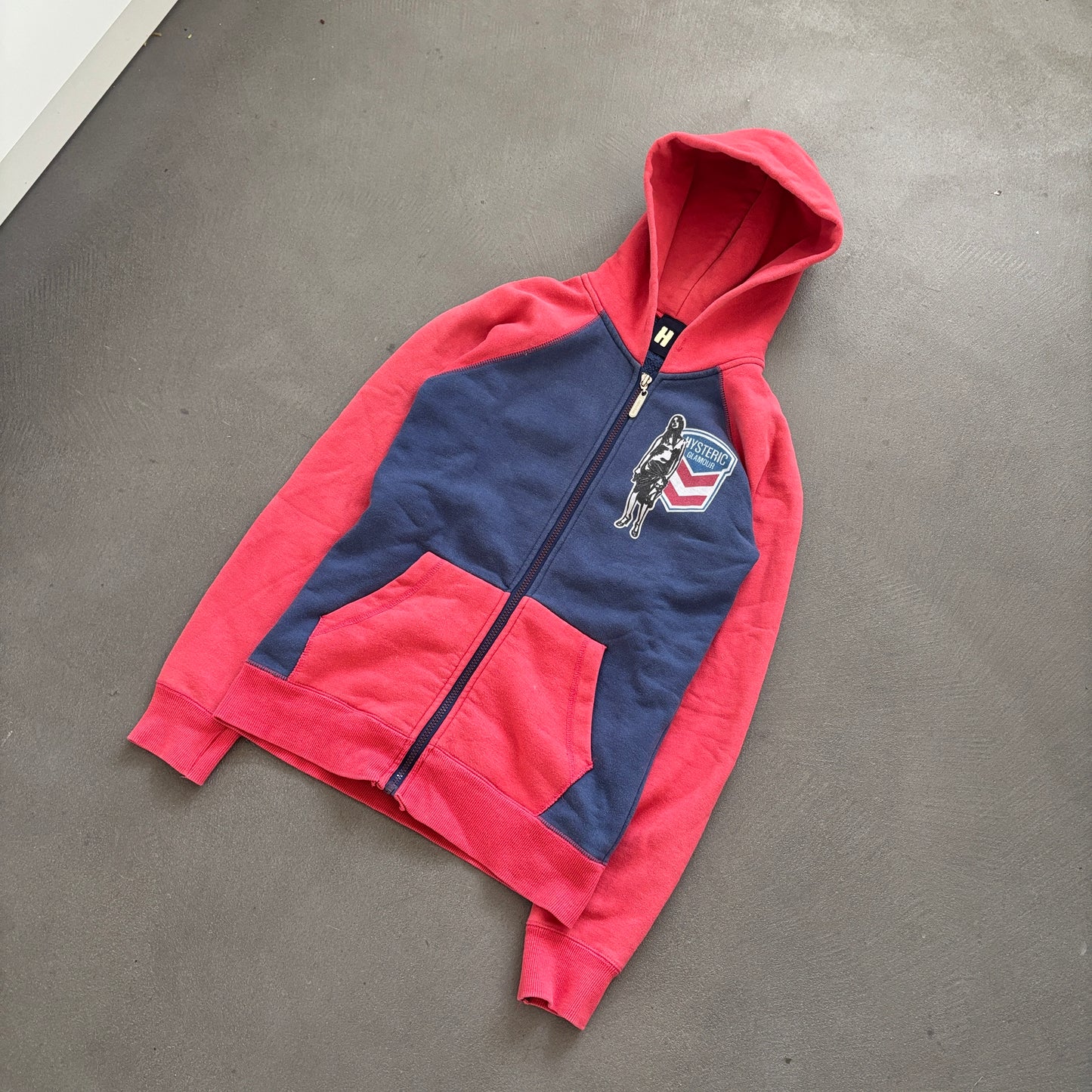 90S HYSTERIC GLAMOUR USA ZIP HOODIE [S]