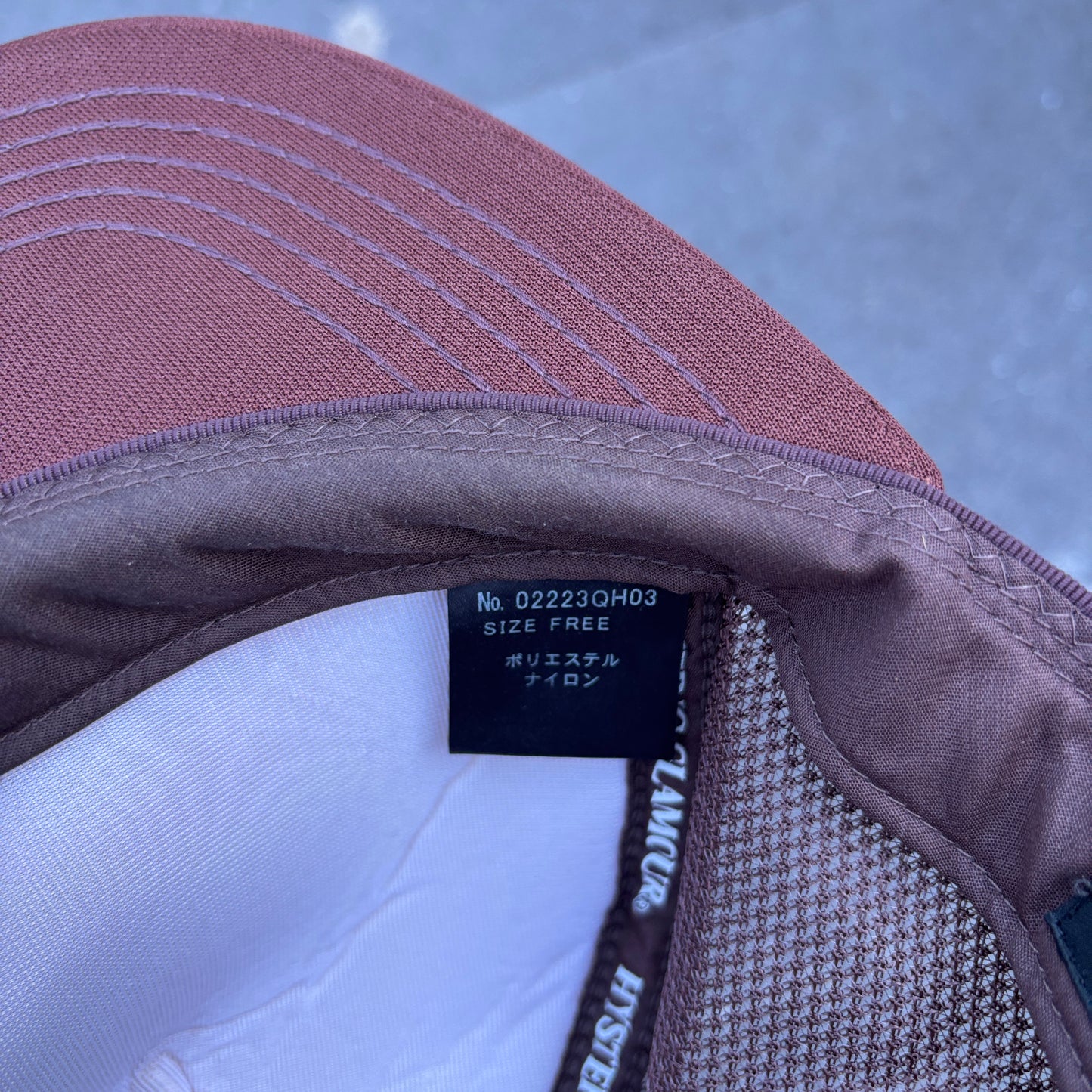 HYSTERIC GLAMOUR FIRE SPELLOUT CAP