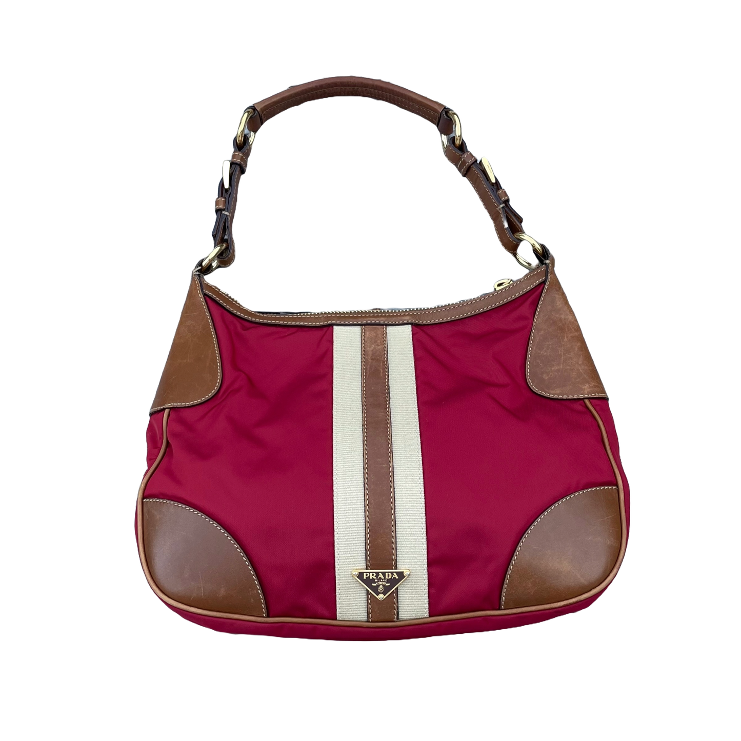 Prada bag red shoulderbag - Tomvintage