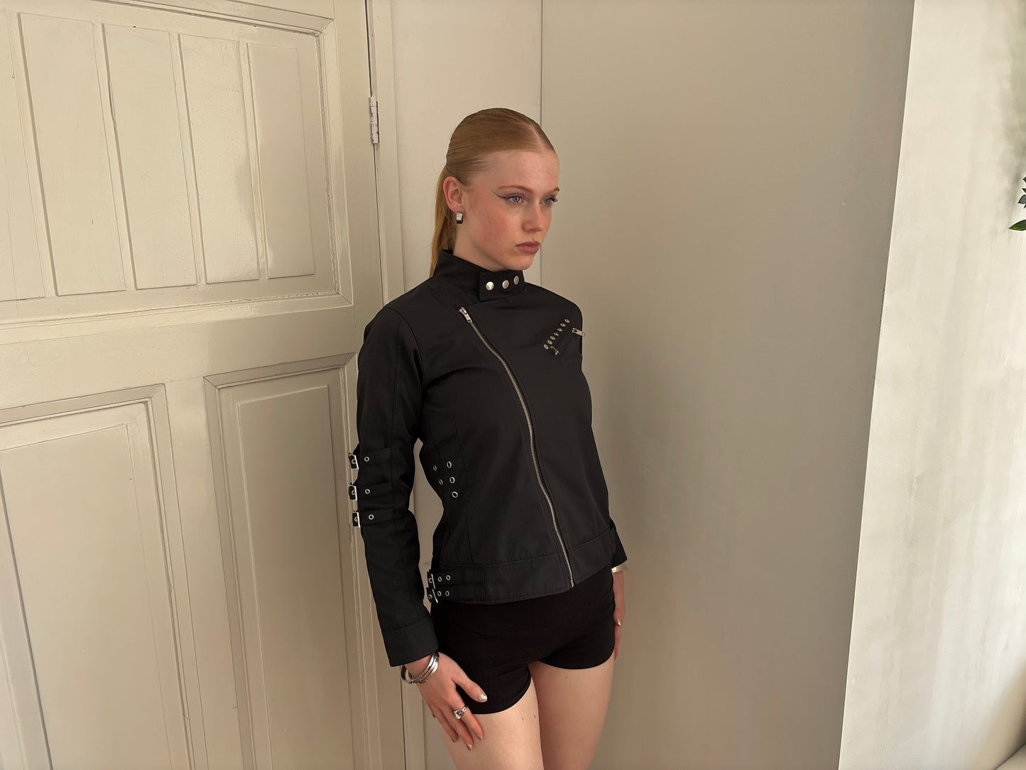 ANN DEMEULEMEESTER BONDAGE JACKET BLACK [M]