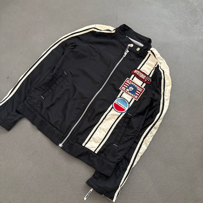 HYSTERIC GLAMOUR PATCH BIKER JACKET [S]
