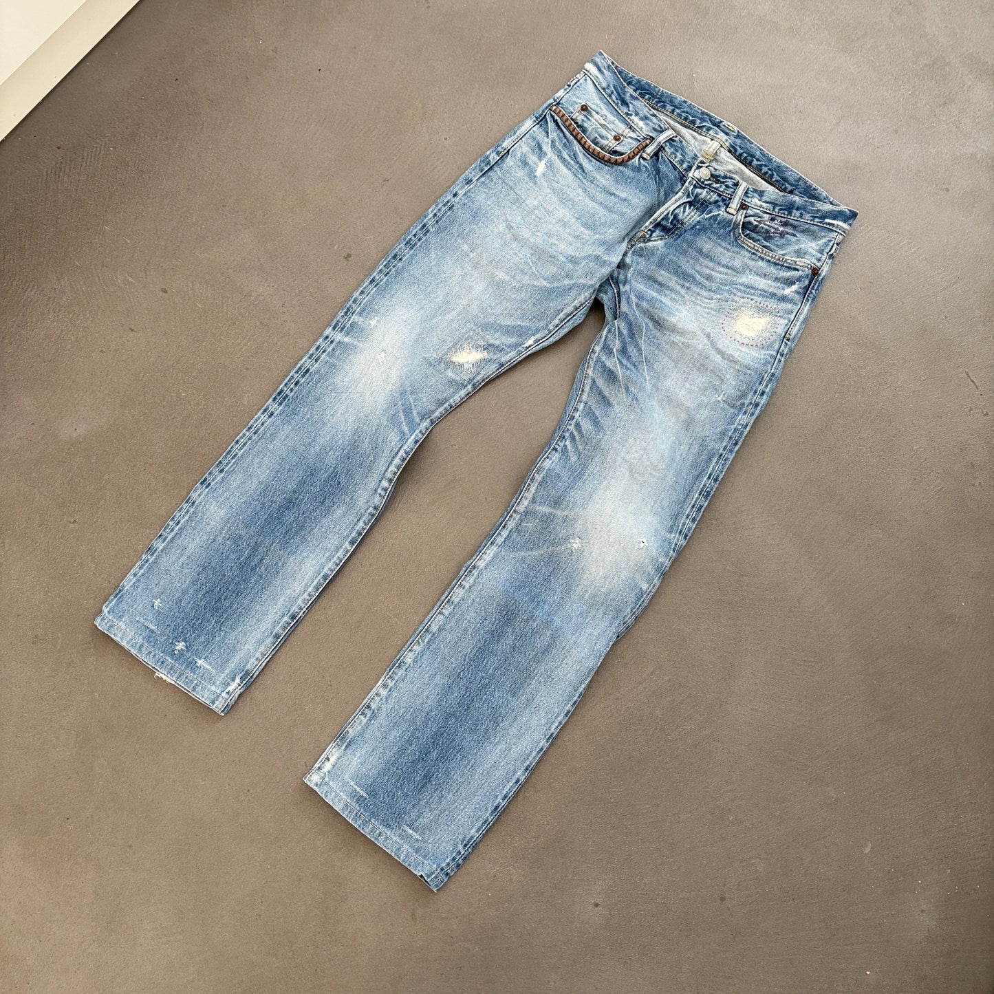 HYSTERIC GLAMOUR STUDDED SELVEDGE DENIM #2 [W32]