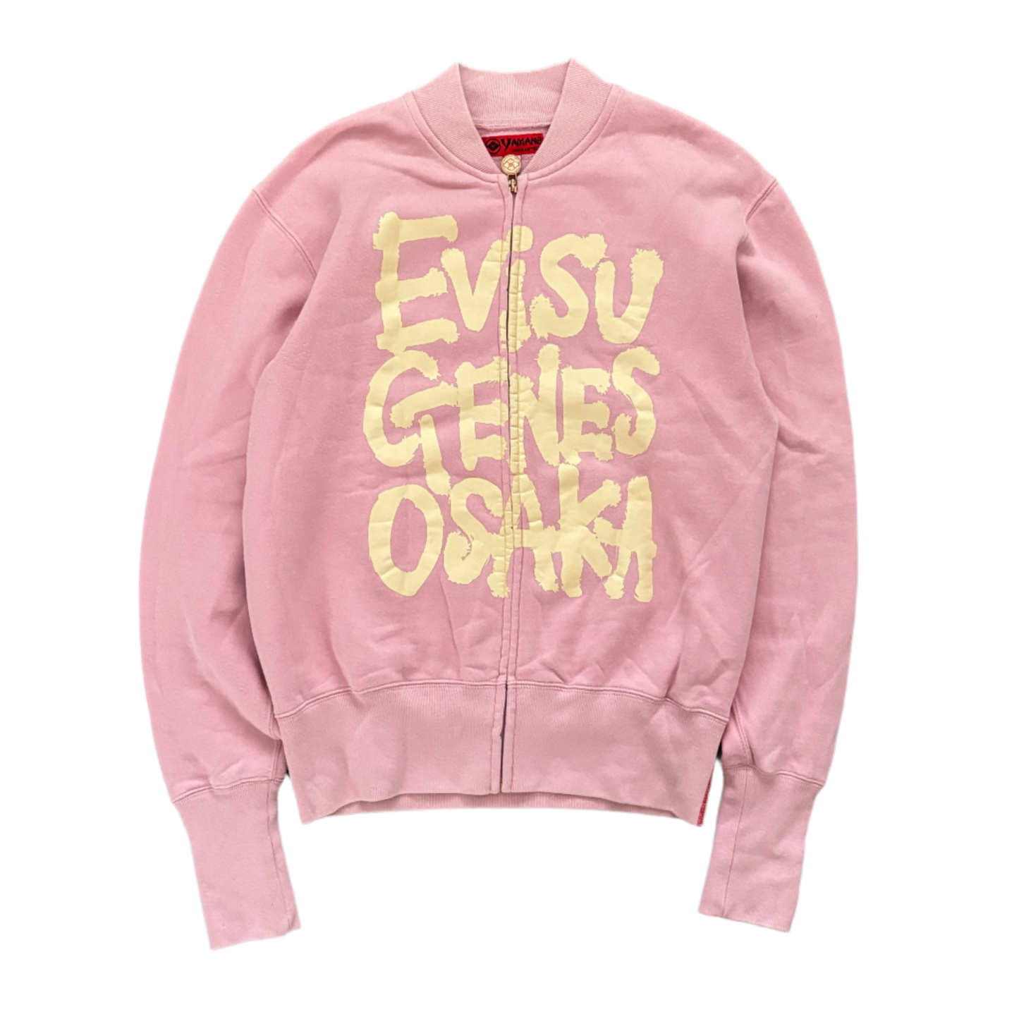 EVISU GENES ZIP-UP SWEATER PINK [L]